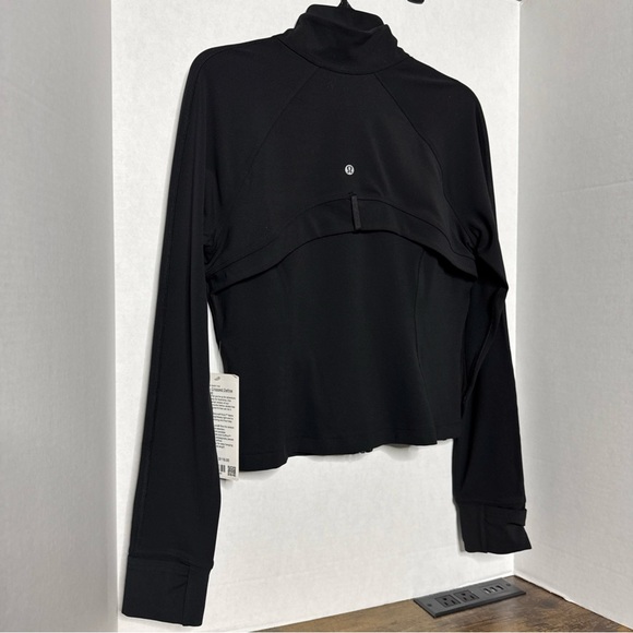 Lululemon Nulu Cropped Define Jacket Black   Size 12 New With Tags Back Vent - Picture 7 of 7